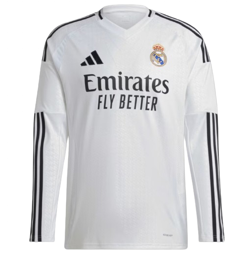 Real Madrid 24/25 Long Sleeve Shirt - White
