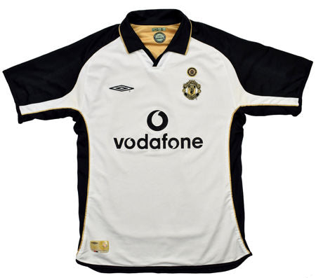 Maillot rétro Manchester United 2001/2002 - Blanc