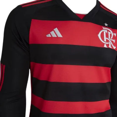 Maillot Flamengo I 24/25 Manches Longues - Rouge et Noir
