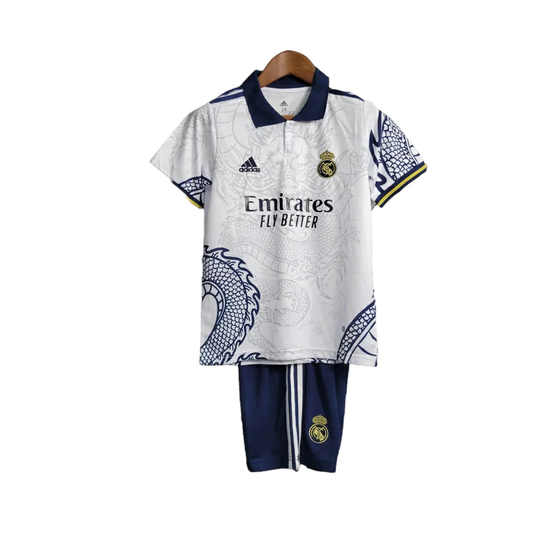 Kit Enfant Real Madrid Dragon Edition 23/24 - Blanc