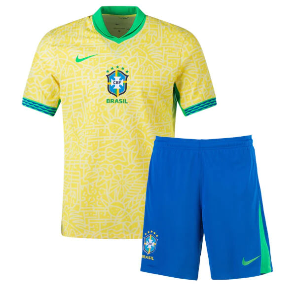 Kit Infantil Brasil 24/25 - Amarelo e Azul