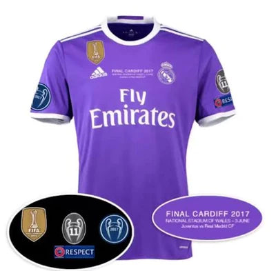 Real Madrid Retro II 16/17 Jersey with Patch - Purple