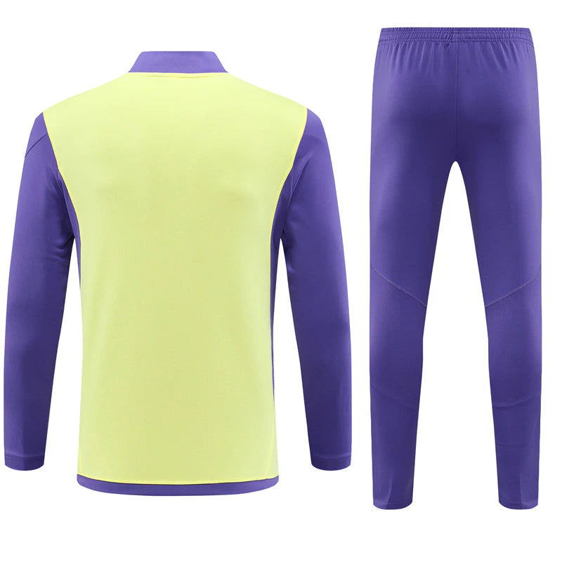 Real Madrid 23/24 Tracksuit - Yellow and purple