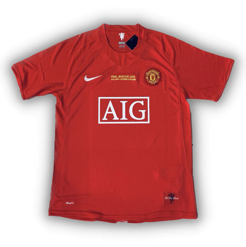 Camisola Manchester United  Retrô 2007/08 Champions League Edition - Vermelha