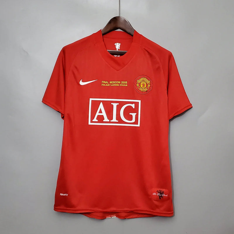 Maillot Manchester United Retro 2007/08 Champions League Edition - Rouge
