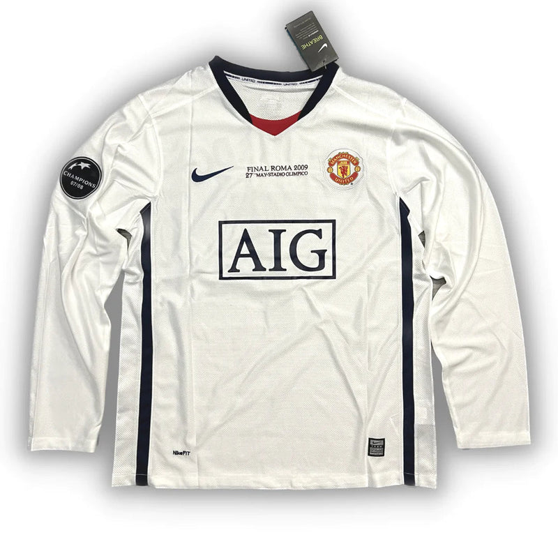 Maillot à manches longues Manchester United II 2008/2009 - Blanc