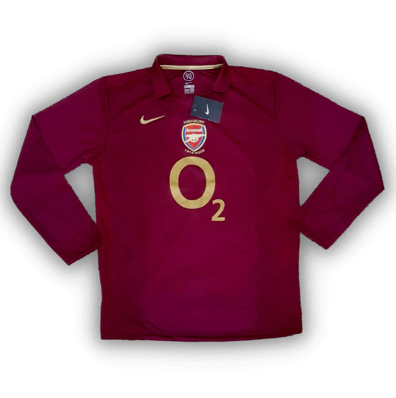 Maillot à manches longues Arsenal I 2005/2006 - Vin
