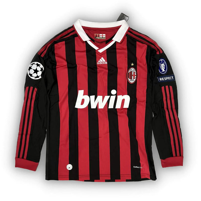 Maillot manches longues AC Milan I 2009/2010 - Rouge