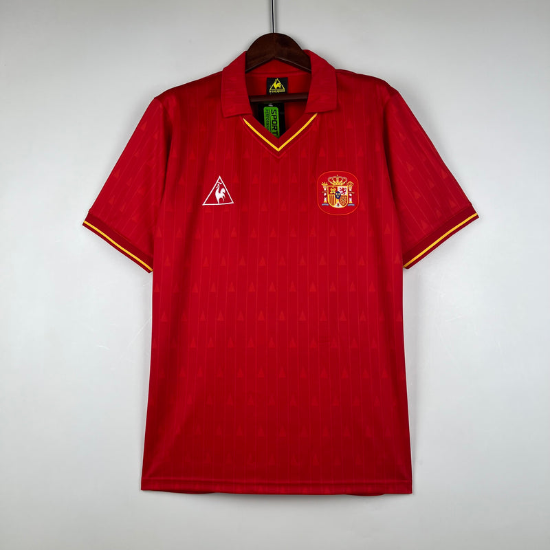 Camisola Seleção Espanha Rêtro 1988/1991 - Vermelho
