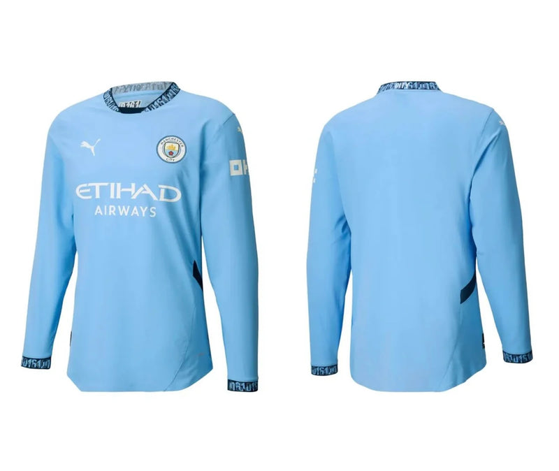 Manchester City Home 24/25 Sleeve Shirt - Blue