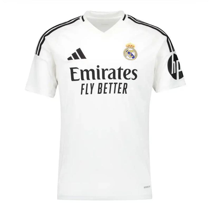 Maillot Real Madrid Domicile 24/25 - Blanc avec parrainage HP