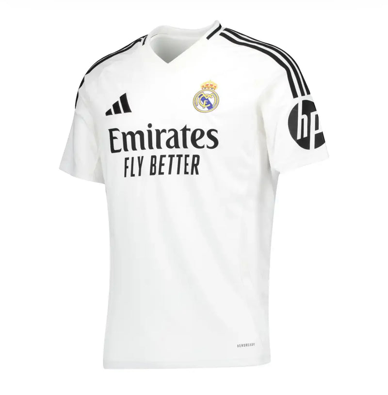 Camisola Real Madrid I 24/25 - Branca com Patrocínio HP