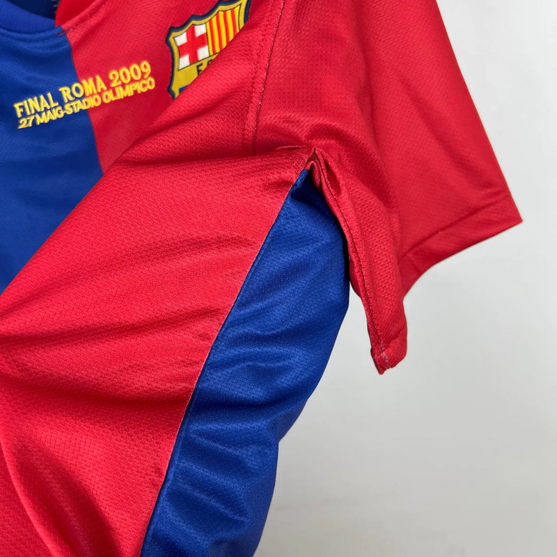 Barcelona Retro Jersey with Patch UEFA 2008/2009 - Blue and Red
