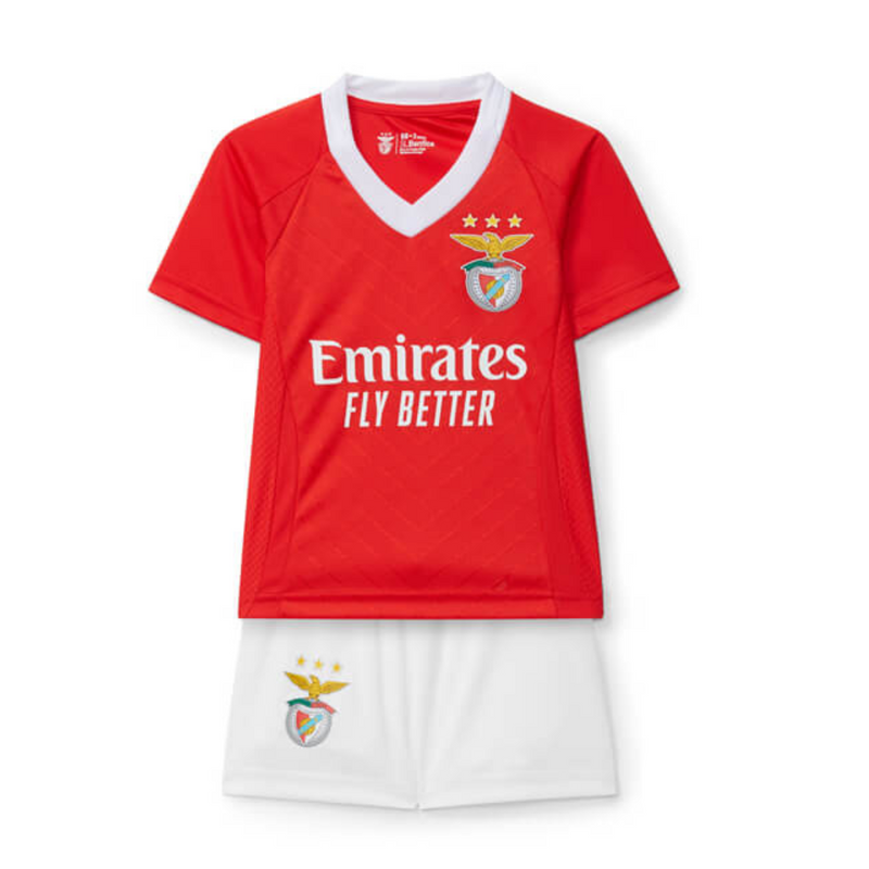 Kit Infantil Benfica I 24/25 - Vermelho e Branco