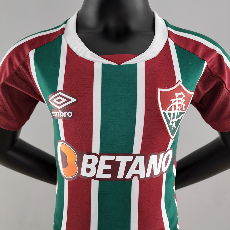 Kit Infantil Fluminense I 22/23 Umbro - Vinho e Verde