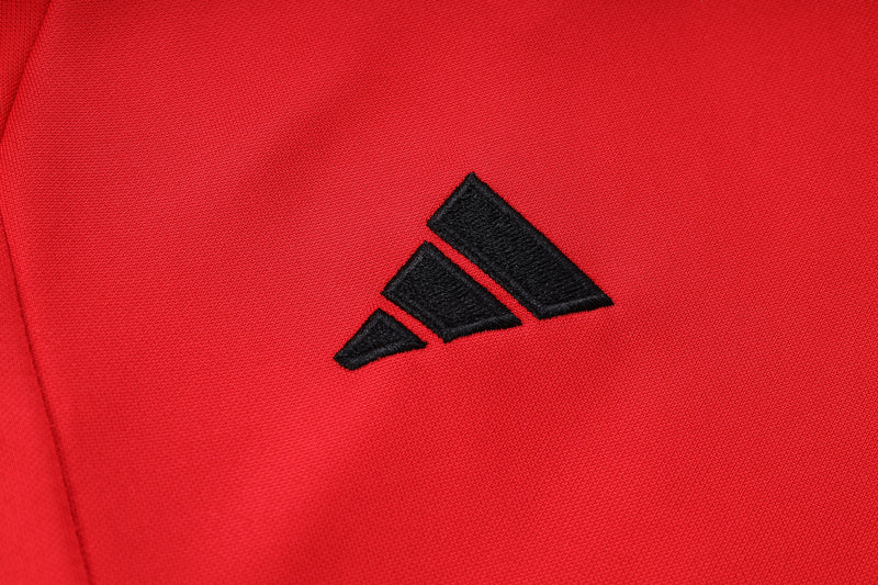 Flamengo 23/24 Tracksuit - Red With Zipper
