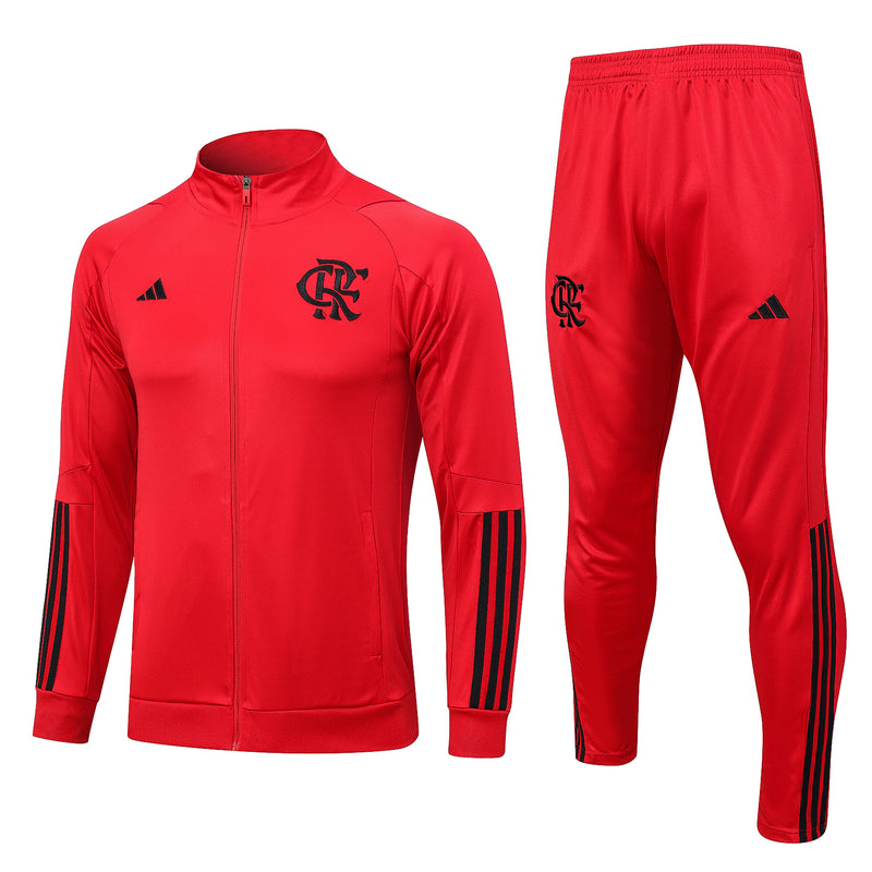 Flamengo 23/24 Tracksuit - Red With Zipper