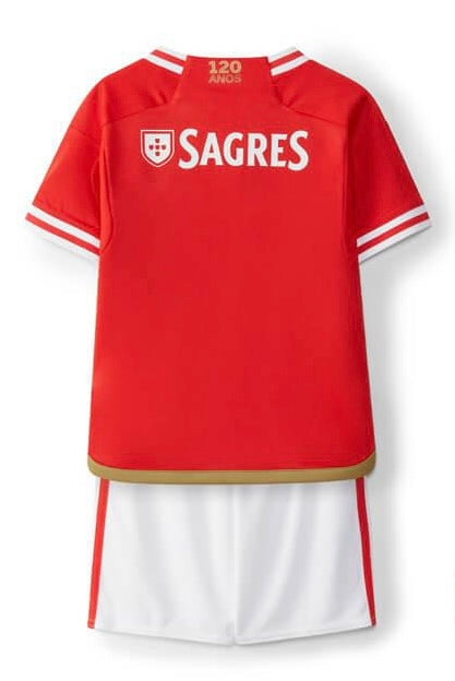 Benfica 23/24 Children's Kit - Red and White