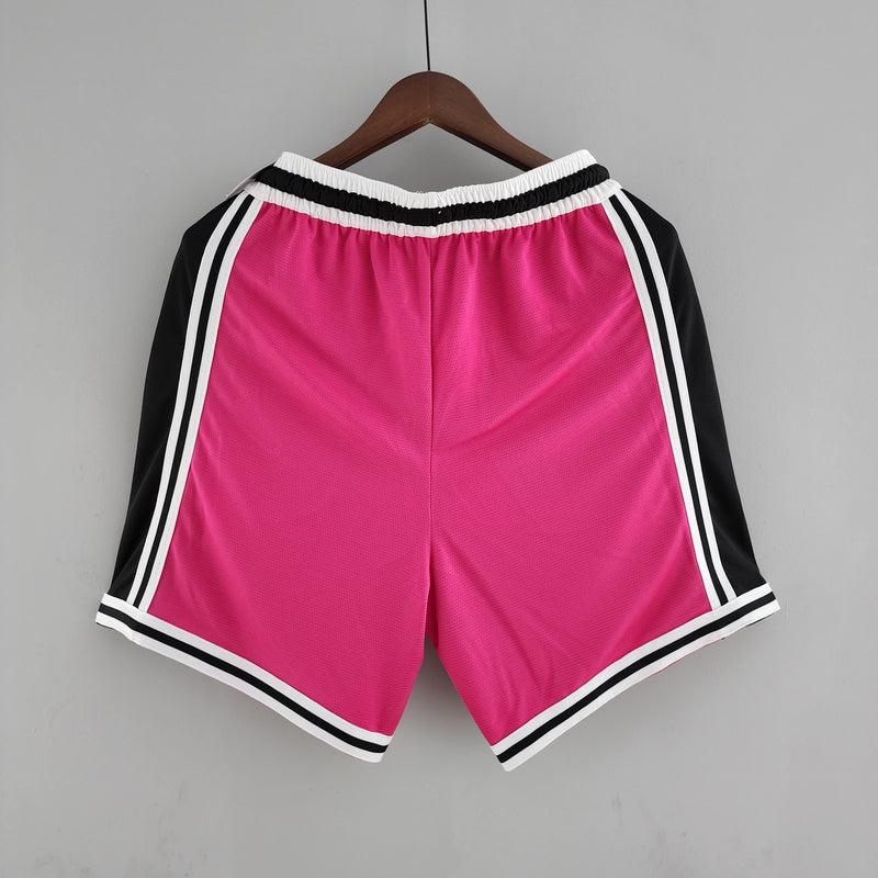 Miami Heat Pink Black NBA Shorts