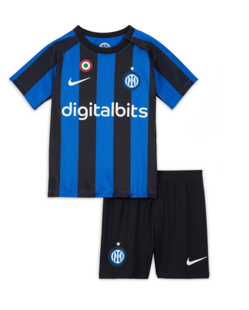 Inter Milan I 22/23 Children's Kit - Blue and Black