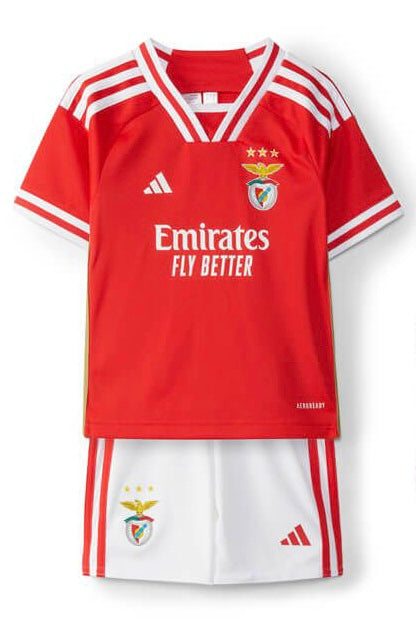Benfica 23/24 Children's Kit - Red and White