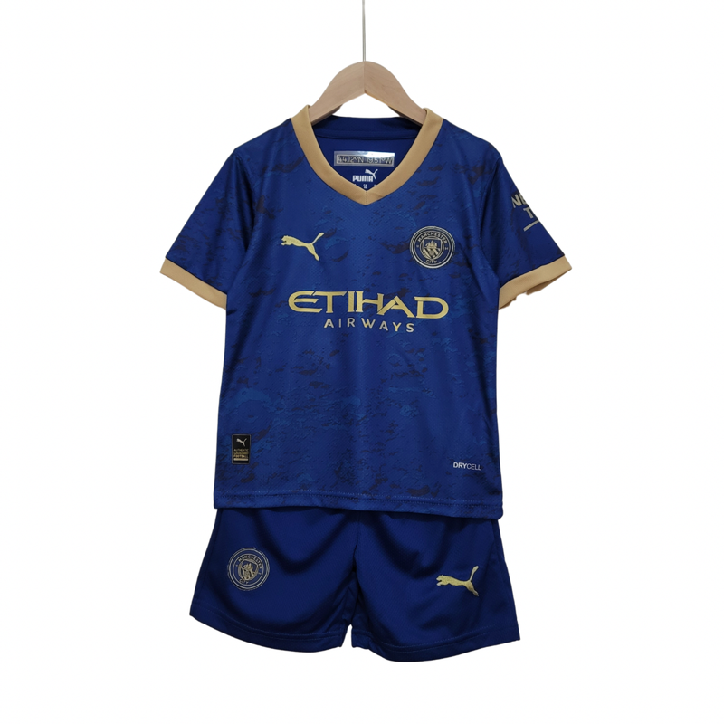 Kit Infantil Manchester City 23/24 - Azul