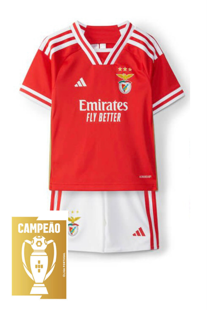 Benfica I Children's Kit + Patch 23/24 - Red and White