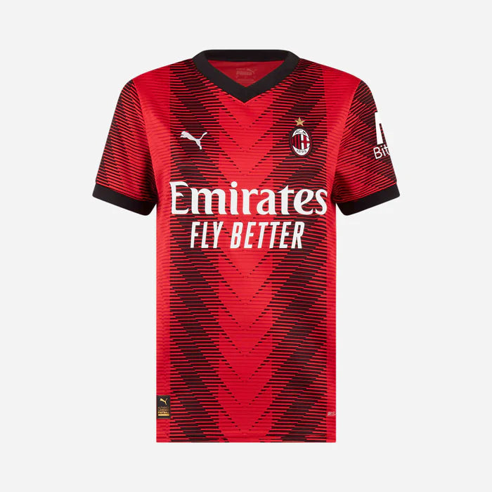 Women's AC Milan Home 23/24 Jersey - Red and Black