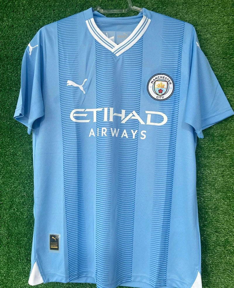 Manchester City I jersey with PATCH 23/24 - Blue and White