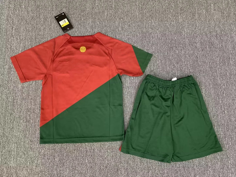Children's Kit Portugal 22/23 - Green and Red