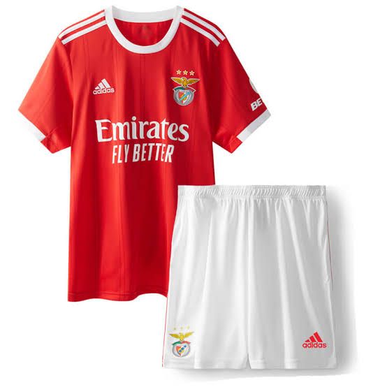 Benfica I 22/23 Children's Kit - Red and White