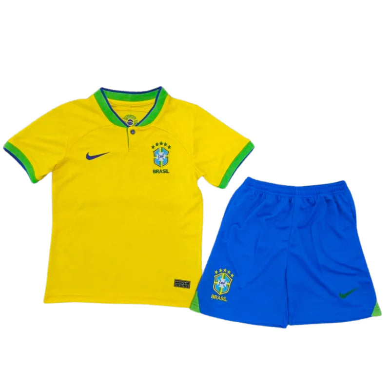 Brazil 22/23 Children's Kit - Yellow and Blue