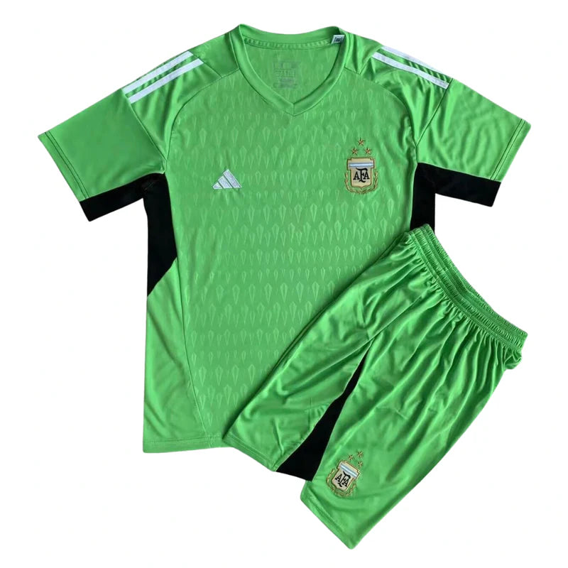 Argentina Children's Goalkeeper Kit 23/24 - Green