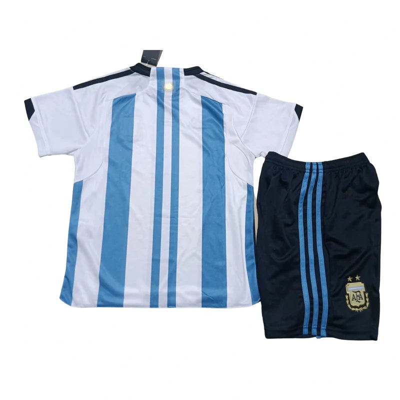Argentina 3 Star Children's Kit 22/23 - Blue