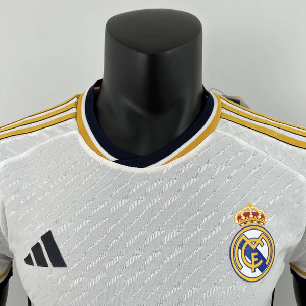 Real Madrid I Jersey with Champions Patch and FIFA 23/24 - Men's Player White