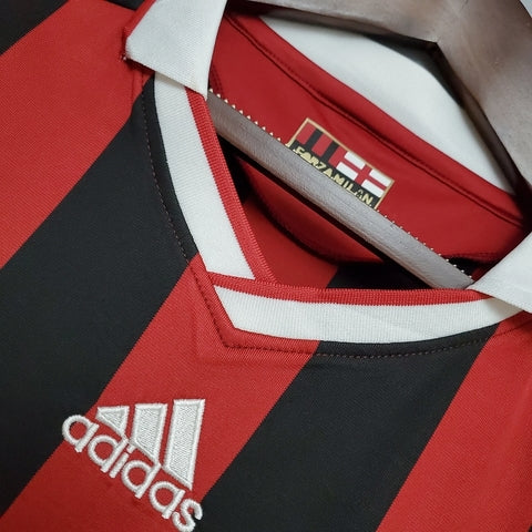 AC Milan Retro 09/10 Jersey - Red and Black