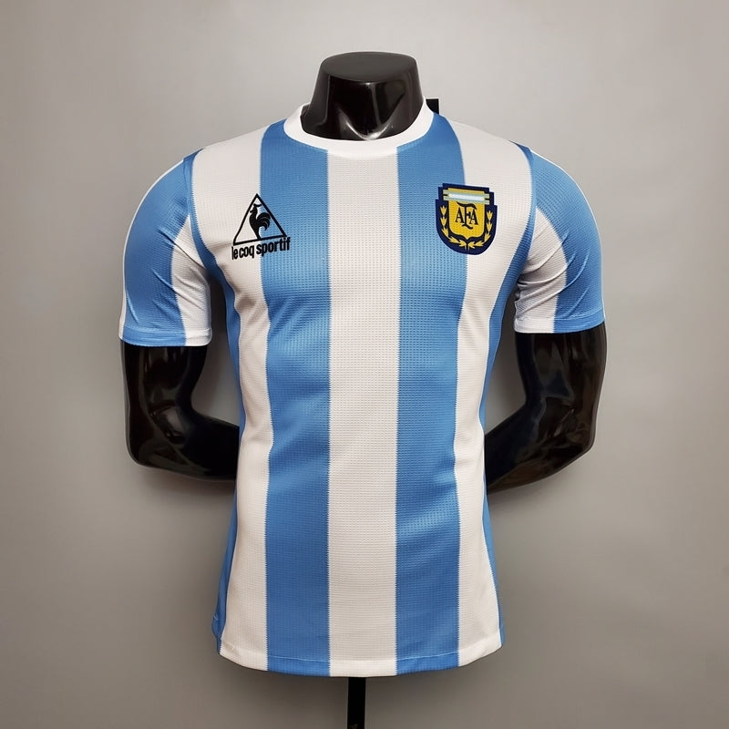 Camisola Argentina Retrô 1986 Azul e Branca - Sportif