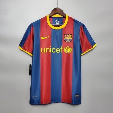 Barcelona Retro 2010/2011 Jersey - Blue and Green