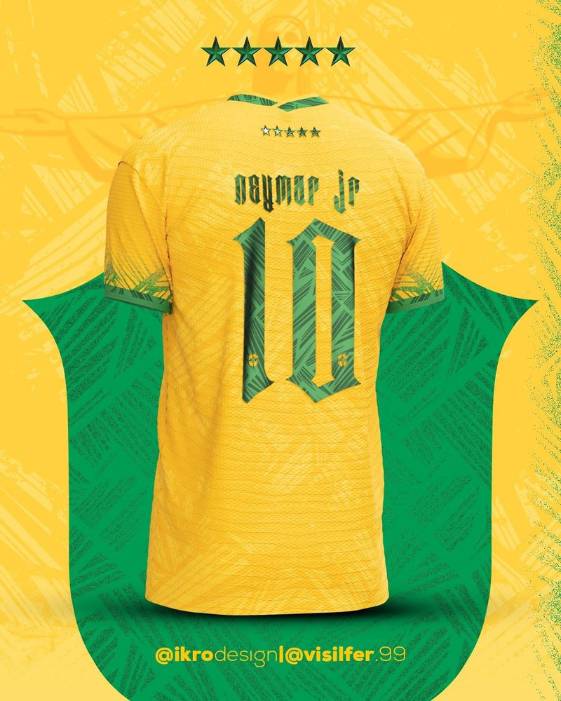 Brazil [Rio] 2022 Concept Jersey - Yellow - by @ikrodesign and @visilfer.99