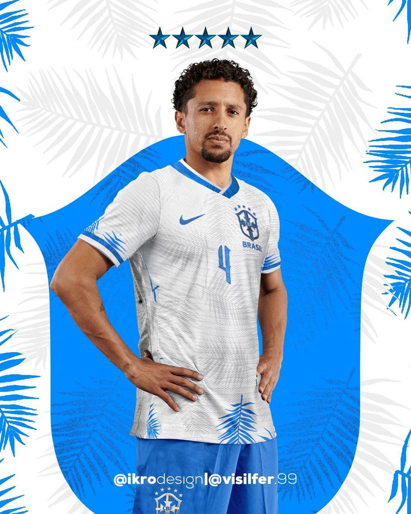 Conceito Brazil National Team [Amazonia] 2022 Jersey - White - by @ikrodesign and @visilfer.99
