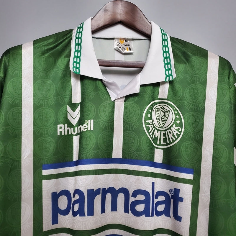 Camisola Palmeiras Retrô 9394 - Rhumell - Verde e Branca