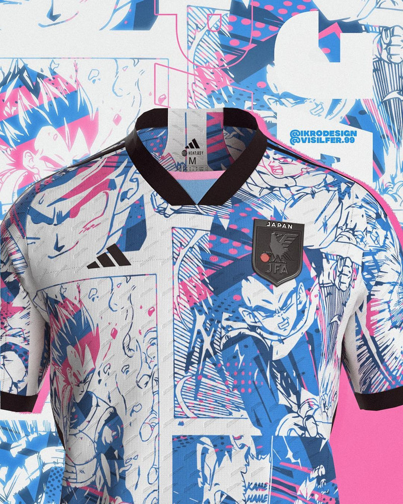 Japan Dragon-Ball Z 2023/24 National Team Concept Jersey by @ikrodesign and @visilfer.99