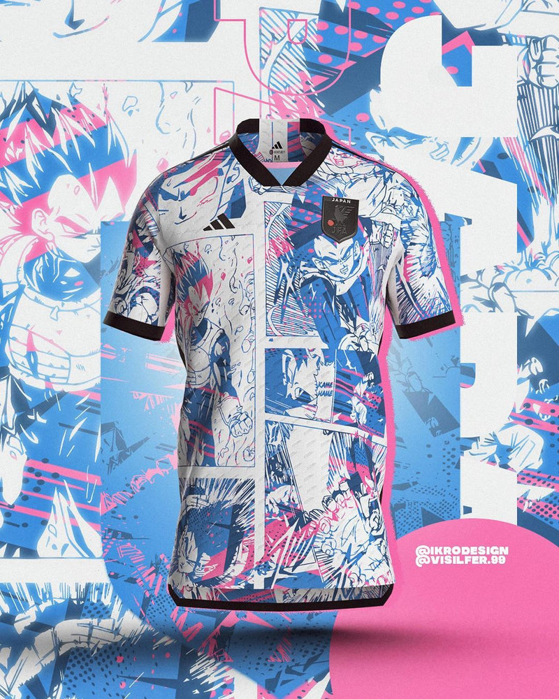 Japan Dragon-Ball Z 2023/24 National Team Concept Jersey by @ikrodesign and @visilfer.99
