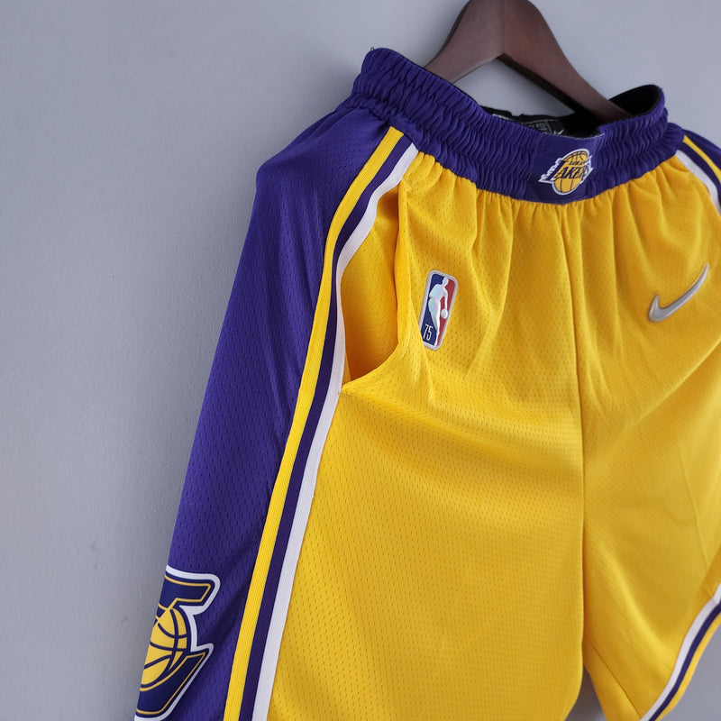 Shorts 75th Anniversary Los Angeles Lakers Yellow NBA
