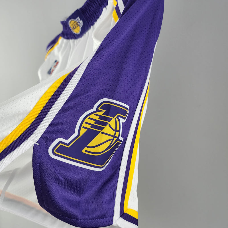 Shorts 75th anniversary Los Angeles Lakers white NBA