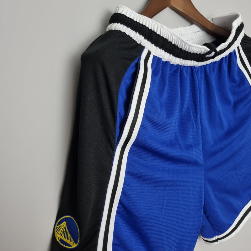 Golden State Warriors Blue Black NBA Shorts