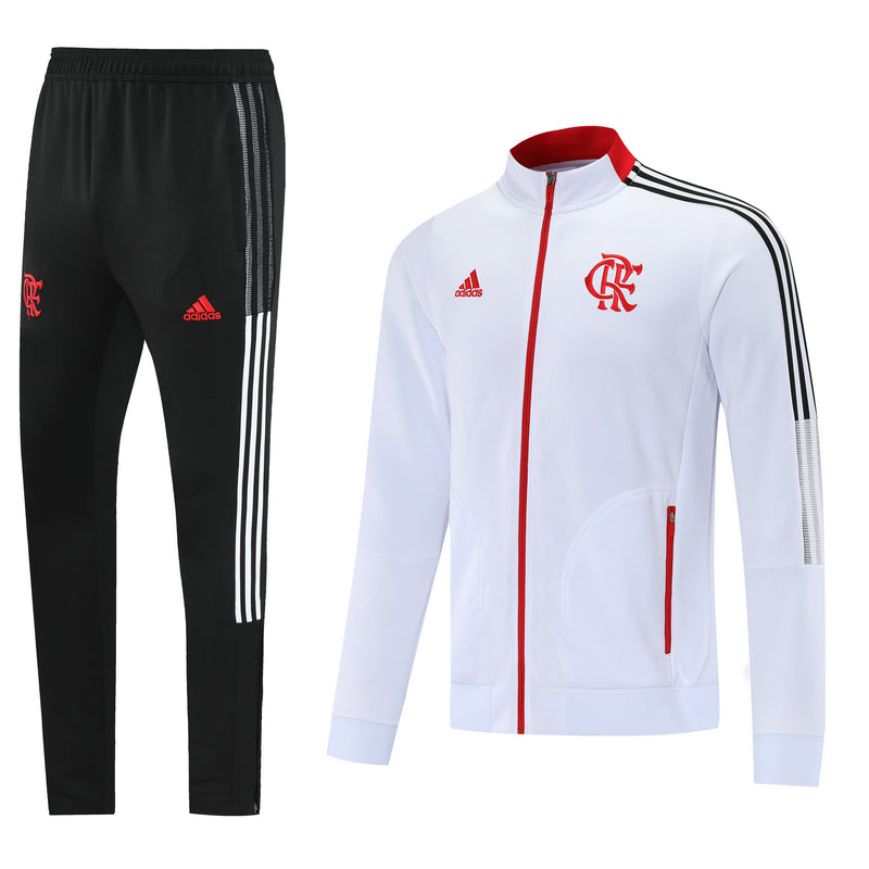 Flamengo 21/22 Tracksuit White With Zip