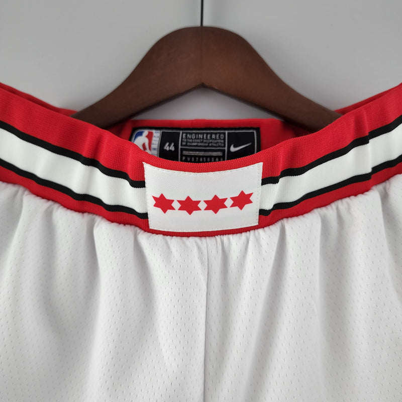 Chicago Bulls White NBA Shorts