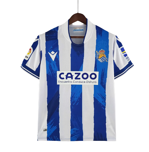 Real Sociedad I 22/23 Macron Jersey - White and Blue