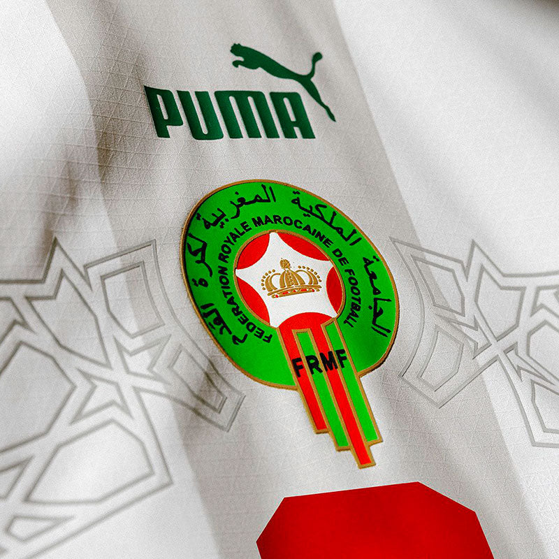 Maillot de l'équipe nationale du Maroc II 2022 - Blanc